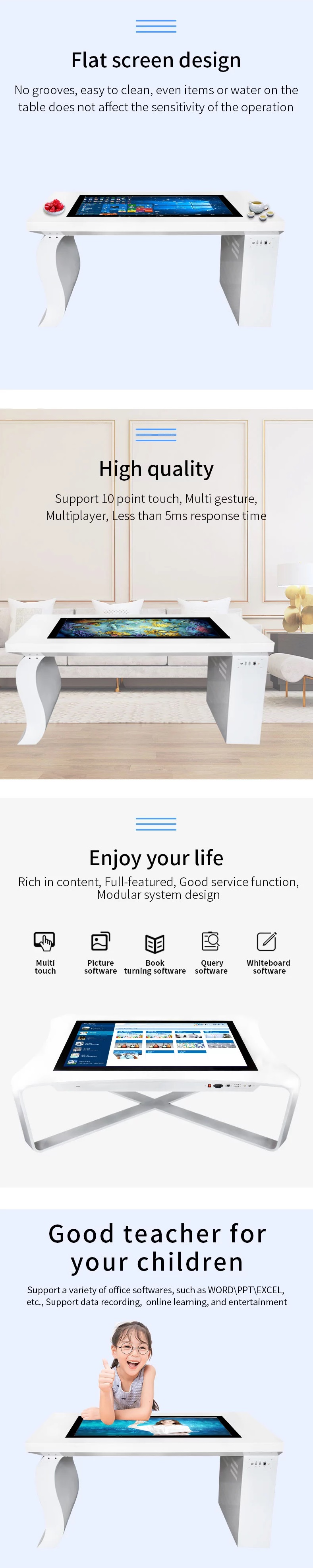 Smart Interactive Multi Touch Screen Table (7)